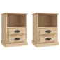 vidaXL Nachttische 2 Stk. Sonoma-Eiche 43x36x60 cm vidaXL Nachttische 2 Stk. Sonoma-Eiche 43x36x60 cm