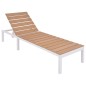 vidaXL 5-tlg. Garten-Lounge-Set mit Auflagen Aluminium und WPC vidaXL 5-tlg. Garten-Lounge-Set mit Auflagen Aluminium und WPC