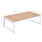 vidaXL 5-tlg. Garten-Lounge-Set mit Auflagen Aluminium und WPC vidaXL 5-tlg. Garten-Lounge-Set mit Auflagen Aluminium und WPC
