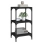 vidaXL Bücherregal Schwarz 40x33x70,5 cm Holzwerkstoff und Stahl vidaXL Bücherregal Schwarz 40x33x70,5 cm Holzwerkstoff und Stahl