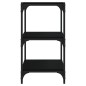 vidaXL Bücherregal Schwarz 40x33x70,5 cm Holzwerkstoff und Stahl vidaXL Bücherregal Schwarz 40x33x70,5 cm Holzwerkstoff und Stahl