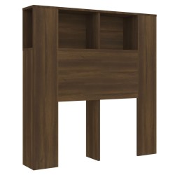 vidaXL Kopfteil mit Ablagen Braun Eichen-Optik 100x18,5x104,5 cm