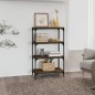 vidaXL Bücherregal Braun Eichen-Optik 60x33x100 cm Holzwerkstoff Stahl vidaXL Bücherregal Braun Eichen-Optik 60x33x100 cm Holzwerkstoff Stahl