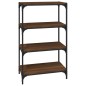 vidaXL Bücherregal Braun Eichen-Optik 60x33x100 cm Holzwerkstoff Stahl vidaXL Bücherregal Braun Eichen-Optik 60x33x100 cm Holzwerkstoff Stahl