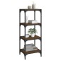 vidaXL Bücherregal Braun Eichen-Optik 40x33x100 cm Holzwerkstoff Stahl vidaXL Bücherregal Braun Eichen-Optik 40x33x100 cm Holzwerkstoff Stahl