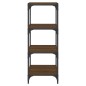 vidaXL Bücherregal Braun Eichen-Optik 40x33x100 cm Holzwerkstoff Stahl vidaXL Bücherregal Braun Eichen-Optik 40x33x100 cm Holzwerkstoff Stahl