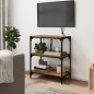 vidaXL Bücherregal Räuchereiche 60x33x70,5 cm Holzwerkstoff und Stahl vidaXL Bücherregal Räuchereiche 60x33x70,5 cm Holzwerkstoff und Stahl