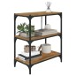 vidaXL Bücherregal Räuchereiche 60x33x70,5 cm Holzwerkstoff und Stahl vidaXL Bücherregal Räuchereiche 60x33x70,5 cm Holzwerkstoff und Stahl