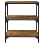 vidaXL Bücherregal Räuchereiche 60x33x70,5 cm Holzwerkstoff und Stahl vidaXL Bücherregal Räuchereiche 60x33x70,5 cm Holzwerkstoff und Stahl