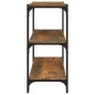 vidaXL Bücherregal Räuchereiche 60x33x70,5 cm Holzwerkstoff und Stahl vidaXL Bücherregal Räuchereiche 60x33x70,5 cm Holzwerkstoff und Stahl