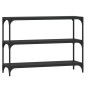 vidaXL Bücherregal Schwarz 100x33x70,5 cm Holzwerkstoff und Stahl vidaXL Bücherregal Schwarz 100x33x70,5 cm Holzwerkstoff und Stahl