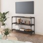 vidaXL Bücherregal Schwarz 100x33x70,5 cm Holzwerkstoff und Stahl vidaXL Bücherregal Schwarz 100x33x70,5 cm Holzwerkstoff und Stahl