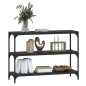 vidaXL Bücherregal Schwarz 100x33x70,5 cm Holzwerkstoff und Stahl vidaXL Bücherregal Schwarz 100x33x70,5 cm Holzwerkstoff und Stahl