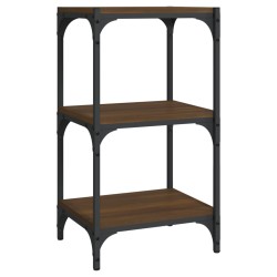 vidaXL Bücherregal Braun Eichen-Optik 40x33x70,5cm Holzwerkstoff Stahl