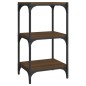 vidaXL Bücherregal Braun Eichen-Optik 40x33x70,5cm Holzwerkstoff Stahl vidaXL Bücherregal Braun Eichen-Optik 40x33x70,5cm Holzwerkstoff Stahl