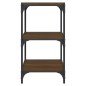 vidaXL Bücherregal Braun Eichen-Optik 40x33x70,5cm Holzwerkstoff Stahl vidaXL Bücherregal Braun Eichen-Optik 40x33x70,5cm Holzwerkstoff Stahl