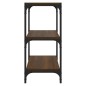 vidaXL Bücherregal Braun Eichen-Optik 40x33x70,5cm Holzwerkstoff Stahl vidaXL Bücherregal Braun Eichen-Optik 40x33x70,5cm Holzwerkstoff Stahl