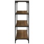 vidaXL Bücherregal Braun Eichen-Optik 80x33x100 cm Holzwerkstoff Stahl vidaXL Bücherregal Braun Eichen-Optik 80x33x100 cm Holzwerkstoff Stahl
