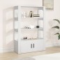 vidaXL Sideboard Weiß 80x30x119,5 cm Holzwerkstoff vidaXL Sideboard Weiß 80x30x119,5 cm Holzwerkstoff
