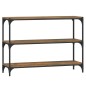 vidaXL Bücherregal Räuchereiche 100x33x70,5 cm Holzwerkstoff und Stahl vidaXL Bücherregal Räuchereiche 100x33x70,5 cm Holzwerkstoff und Stahl