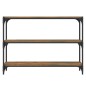 vidaXL Bücherregal Räuchereiche 100x33x70,5 cm Holzwerkstoff und Stahl vidaXL Bücherregal Räuchereiche 100x33x70,5 cm Holzwerkstoff und Stahl