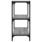 vidaXL Bücherregal Grau Sonoma 40x33x70,5 cm Holzwerkstoff und Stahl vidaXL Bücherregal Grau Sonoma 40x33x70,5 cm Holzwerkstoff und Stahl
