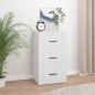 vidaXL Sideboard Weiß 40x33x70 cm Holzwerkstoff vidaXL Sideboard Weiß 40x33x70 cm Holzwerkstoff
