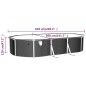 vidaXL Pool mit Sandfilterpumpe und Leiter 610x360x120 cm vidaXL Pool mit Sandfilterpumpe und Leiter 610x360x120 cm
