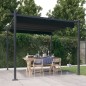 vidaXL Pavillon mit Ausziehbarem Dach 3x3 m Anthrazit vidaXL Pavillon mit Ausziehbarem Dach 3x3 m Anthrazit