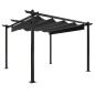 vidaXL Pavillon mit Ausziehbarem Dach 3x3 m Anthrazit vidaXL Pavillon mit Ausziehbarem Dach 3x3 m Anthrazit