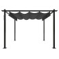 vidaXL Pavillon mit Ausziehbarem Dach 3x3 m Anthrazit vidaXL Pavillon mit Ausziehbarem Dach 3x3 m Anthrazit