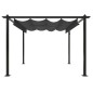 vidaXL Pavillon mit Ausziehbarem Dach 3x3 m Anthrazit vidaXL Pavillon mit Ausziehbarem Dach 3x3 m Anthrazit