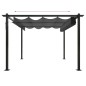 vidaXL Pavillon mit Ausziehbarem Dach 3x3 m Anthrazit vidaXL Pavillon mit Ausziehbarem Dach 3x3 m Anthrazit