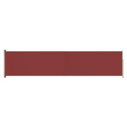 vidaXL Seitenmarkise Ausziehbar 140x600 cm Rot