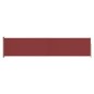 vidaXL Seitenmarkise Ausziehbar 140x600 cm Rot vidaXL Seitenmarkise Ausziehbar 140x600 cm Rot