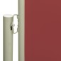 vidaXL Seitenmarkise Ausziehbar 140x600 cm Rot vidaXL Seitenmarkise Ausziehbar 140x600 cm Rot