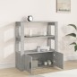vidaXL Sideboard Betongrau 80x30x90 cm Holzwerkstoff vidaXL Sideboard Betongrau 80x30x90 cm Holzwerkstoff