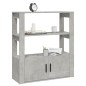 vidaXL Sideboard Betongrau 80x30x90 cm Holzwerkstoff vidaXL Sideboard Betongrau 80x30x90 cm Holzwerkstoff