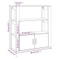 vidaXL Sideboard Betongrau 80x30x90 cm Holzwerkstoff vidaXL Sideboard Betongrau 80x30x90 cm Holzwerkstoff