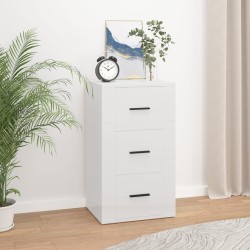 vidaXL Sideboard Hochglanz-Weiß 40x33x70 cm Holzwerkstoff