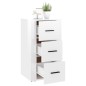 vidaXL Sideboard Hochglanz-Weiß 40x33x70 cm Holzwerkstoff vidaXL Sideboard Hochglanz-Weiß 40x33x70 cm Holzwerkstoff