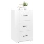 vidaXL Sideboard Hochglanz-Weiß 40x33x70 cm Holzwerkstoff vidaXL Sideboard Hochglanz-Weiß 40x33x70 cm Holzwerkstoff