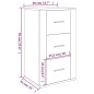 vidaXL Sideboard Hochglanz-Weiß 40x33x70 cm Holzwerkstoff vidaXL Sideboard Hochglanz-Weiß 40x33x70 cm Holzwerkstoff