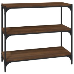 vidaXL Bücherregal Braun Eichen-Optik 80x33x70,5cm Holzwerkstoff Stahl