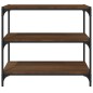 vidaXL Bücherregal Braun Eichen-Optik 80x33x70,5cm Holzwerkstoff Stahl vidaXL Bücherregal Braun Eichen-Optik 80x33x70,5cm Holzwerkstoff Stahl