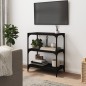 vidaXL Bücherregal Schwarz 60x33x70,5 cm Holzwerkstoff und Stahl vidaXL Bücherregal Schwarz 60x33x70,5 cm Holzwerkstoff und Stahl