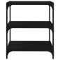vidaXL Bücherregal Schwarz 60x33x70,5 cm Holzwerkstoff und Stahl vidaXL Bücherregal Schwarz 60x33x70,5 cm Holzwerkstoff und Stahl