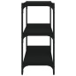 vidaXL Bücherregal Schwarz 60x33x70,5 cm Holzwerkstoff und Stahl vidaXL Bücherregal Schwarz 60x33x70,5 cm Holzwerkstoff und Stahl