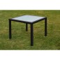 5-tlg. Garten-Essgruppe mit Auflagen Poly Rattan Schwarz 5-tlg. Garten-Essgruppe mit Auflagen Poly Rattan Schwarz