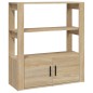 vidaXL Sideboard Sonoma-Eiche 80x30x90 cm Holzwerkstoff vidaXL Sideboard Sonoma-Eiche 80x30x90 cm Holzwerkstoff